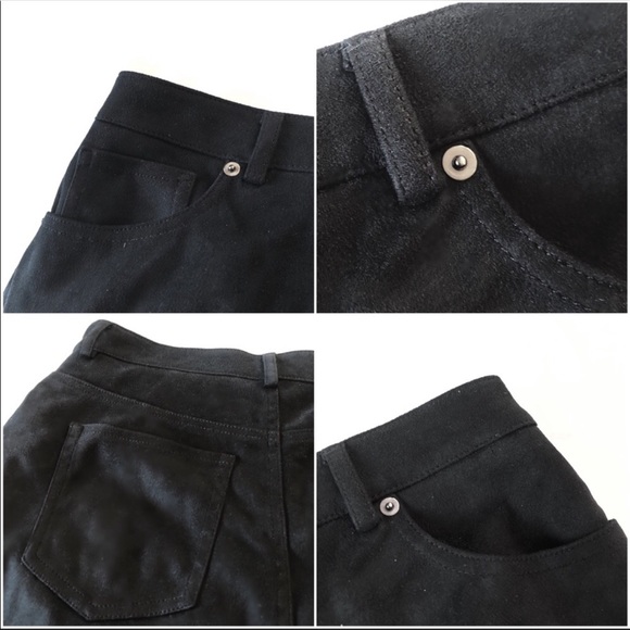 Nordstrom vegan suede button-down pencil skirt 4 - Picture 2 of 8